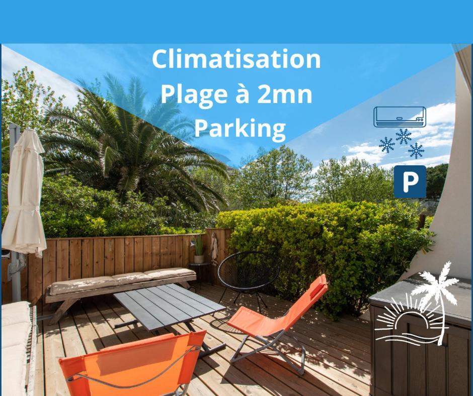 Le Murmure Du Palmier * Mer A 2 Min * Parking Prive * Terrasse La Grande-Motte Eksteriør billede